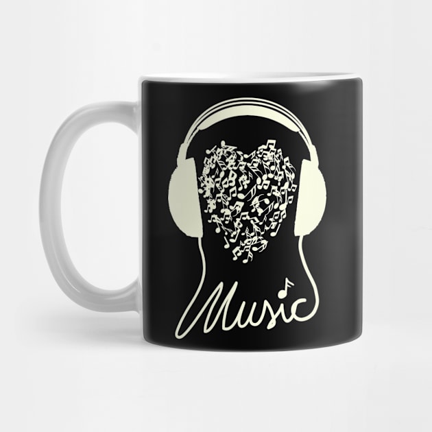 i love to Listen to Music and Gift for Musician and Music Lover by Mewzeek_T